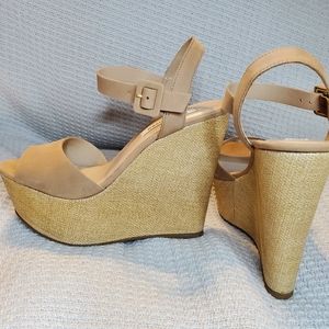 Steve Madden Citrus Platform Wedge Sandals- Size 7